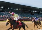 Belle Gallantey, a Pegasus sale grad, winning the Delaware Handicap