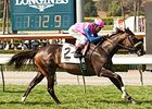 Home Journey wins the Las Cienegas Stakes.
