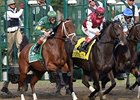 Centring (right) has placed in three grade I races this year in New York.