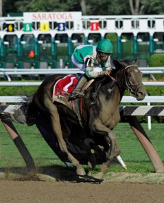 Royal Delta with jockey Jose Lezcano in the saddle blew away the field to win the 131st running of the Alabama Stakes.