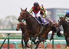 Duramente wins the Satsuki Sho (Jpn-I, Japanese Two Thousand Guineas).
<br><a target="blank" href="http://photos.bloodhorse.com/AtTheRaces-1/At-the-Races-2015/i-b62h6rd">Order This Photo</a>