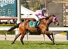 Ashleyluvssugar comes home strong to win the San Luis Rey Stakes.