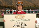 Alex Solis celebrates win number 5,000.