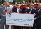 NYRA presented $15,000 to the Permanently Disabled Jockeys Fund in the name of Ramon Dominguez.