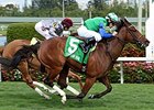 Lady Lara won the Honey Fox Stakes on March 28.<br><a target="blank" href="http://photos.bloodhorse.com/AtTheRaces-1/At-the-Races-2015/i-MQwN4Rh">Order This Photo</a>