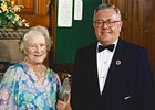 John Kenney with Her Majesty Queen Mother.