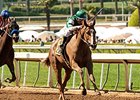 Stellar Wind dominates the Santa Anita Oaks.