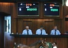 Hip 279, a daughter of Pioneerof the Nile, was one of 2 fillies to sell for $90,000.