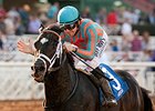 Conquest Two Step and Joe Talamo take the Palos Verdes Stakes.