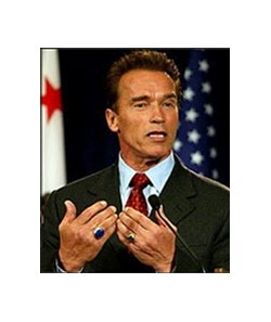 California governor-elect Arnold Schwarzenegger might be good for racing.