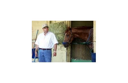 Sal Russo, with Belmont entry Reverberate.