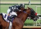 Zanjero (behind) holds off Bwana Bull to win West Virginia Derby.
