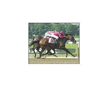 Xtra Heat, winnning her first grade I stake in the Prioress.