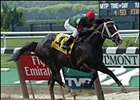 Silver Train, en route to victory in the Metropolitan Handicap. <a target="blank" href="http://www.bloodhorse.com/horse-racing/photo-store?ref=http%3A%2F%2Fpictopia.com%2Fperl%2Fgal%3Fgallery_id%3DS212412%26process%3Dgallery%26provider_id%3D368%26ptp_photo_id%3D434496%26sequencenum%3D%26page%3D">Order This Photo</a>