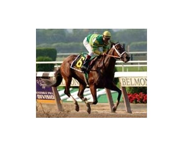Folklore cruises to victory in the Matron, Saturday at Belmont Park.