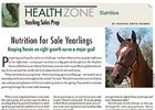 Health Zone: Nutrition & Yearling Sales Prep Health Zone: Nutrition & Yearling Sales Prep