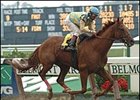 Strong Contender, here winning the Dwyer, has high hopes for Saturday.
<br><a target="blank" href="http://www.bloodhorse.com/horse-racing/photo-store?ref=http%3A%2F%2Fpictopia.com%2Fperl%2Fgal%3Fprovider_id%3D368%26ptp_photo_id%3D419392%26ref%3Dstory">Order This Photo</a>
