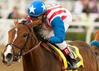 May Day Rose in the 2011 Santa Ysabel.
<br><a target="blank" href="http://www.bloodhorse.com/horse-racing/photo-store?ref=http%3A%2F%2Fpictopia.com%2Fperl%2Fgal%3Fprovider_id%3D368%26ptp_photo_id%3D9361824%0D%0A%26ref%3Dstory">Order This Photo</a>