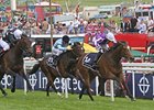 Was (right) holds off Shirocco Star (black and white silks) to win the Epsom Oaks.<br><a target="blank" href="http://photos.bloodhorse.com/AtTheRaces-1/at-the-races-2012/22274956_jFd5jM#!i=1880470326&k=gdPV8dv">Order This Photo</a>