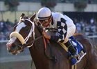 Sensation wins the Astarita Stakes at Belmont.