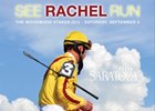"SEE RACHEL RUN" promotional flyer from NYRA.