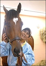 Barbaro Recovering; Jockey Prado Visits Barbaro Recovering; Jockey Prado Visits