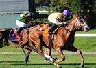 Prince Will I Am charges home in the Jamaica. <br><a target="blank" href="http://www.bloodhorse.com/horse-racing/photo-store?ref=http%3A%2F%2Fpictopia.com%2Fperl%2Fgal%3Fprovider_id%3D368%26ptp_photo_id%3D9226138%26ref%3Dstory">Order This Photo</a>