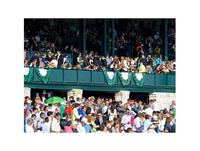 Keeneland Crowd on Blue Grass Stakes Day