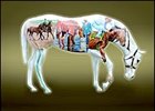 Painted horse to be auctioned for the benefit of Race Track Chaplaincy of America's Ocala Farm Ministry.