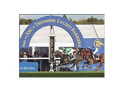 Dalakhani wins the Prix de l'Arc de Triomphe at Longchamp.