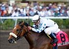 Smokey Glacken and jockey Javier Castellano win the First Lady Handicap, Saturday at Gulfstream Park.