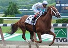 Life At Ten comes home strong to take the Ogden Phipps Handicap.<br><a target="blank" href="http://www.bloodhorse.com/horse-racing/photo-store?ref=http%3A%2F%2Fpictopia.com%2Fperl%2Fgal%3Fprovider_id%3D368%26ptp_photo_id%3D9063736%26ref%3Dstory">Order This Photo</a>