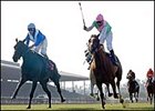 Tates Creek, right, defeats Musical Chimes, in the Ribbon Stakes.