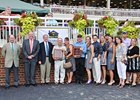 Members of Edward Evans' Spring Hill Farm Team in the Winner's Circle at Colonial Downs, earlier this year.