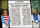 Post positions for this weekend's running of the Arkansas Derby.