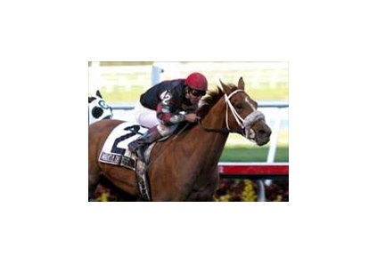 Miraculous Miss and Jeremy Rose win the Forward Gal Stakes.
