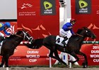 Calming Influence is in command in the Godolphin Mile.
