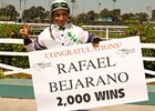 Rafael Bejarano celebrates win number 2000.