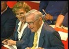 Bob and Beverly Lewis, bought top-priced horse at Saratoga sale opener.