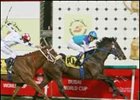 Japan's Admire Moon, ridden by Yutaka Take, crosses the finish line to win the Dubai Duty Free during the Dubai World Cup.<br><a target="blank" href="http://www.bloodhorse.com/horse-racing/photo-store?ref=http%3A%2F%2Fpictopia.com%2Fperl%2Fgal%3Fprovider_id%3D368%26ptp_photo_id%3D950126%26ref%3Dstory">Order This Photo</a>