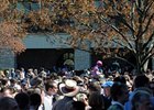 The people came out to Keeneland, but handle was down.<br><a target="blank" href="http://www.bloodhorse.com/horse-racing/photo-store?ref=http%3A%2F%2Fpictopia.com%2Fperl%2Fgal%3Fprovider_id%3D368%26ptp_photo_id%3D8037845%26ref%3Dstory">Order This Photo</a>