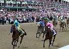 NBC Sports reported that its live coverage of the May 2 Kentucky Derby averaged 16 million viewers.<br><a target="blank" href="http://photos.bloodhorse.com/TripleCrown/2015-Triple-Crown/Kentucky-Derby-141/i-ZnQW483">Order This Photo</a>
