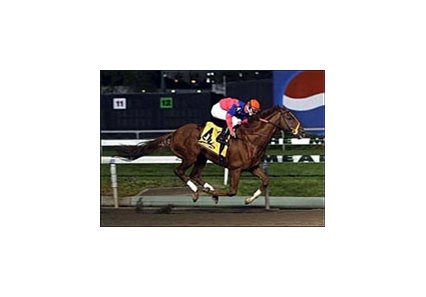 Bowman's Band wins the Meadowlands Breeders' Cup Stakes.