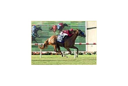 Shining Energy wins the San Clemente Handicap, Saturday at Del Mar.