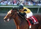 Dream Rush, ridden by Rafael Bejarano, wins the Old Hat Stakes, Saturday at Gulfstream Park.