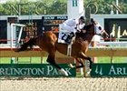 Lewis Michael gets first graded stakes win in Arlington's Washington Park Handicap.