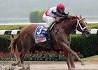 Trappe Shot sails over the slop at Belmont in the True North.<br><a target="blank" href="http://www.bloodhorse.com/horse-racing/photo-store?ref=http%3A%2F%2Fpictopia.com%2Fperl%2Fgal%3Fprovider_id%3D368%26ptp_photo_id%3D9561663%26ref%3Dstory">Order This Photo</a>