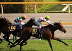 Mikki Queen (JPN) wins the Japanese Oaks.
<br><a target="blank" href="
http://photos.bloodhorse.com/AtTheRaces-1/At-the-Races-2015/i-QcxJZDz">Order This Photo</a>