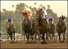 Latent Heat, en route to victory in the Malibu Stakes.