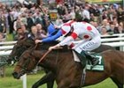 Red Evie (foreground) edges out Ramonti by a head.